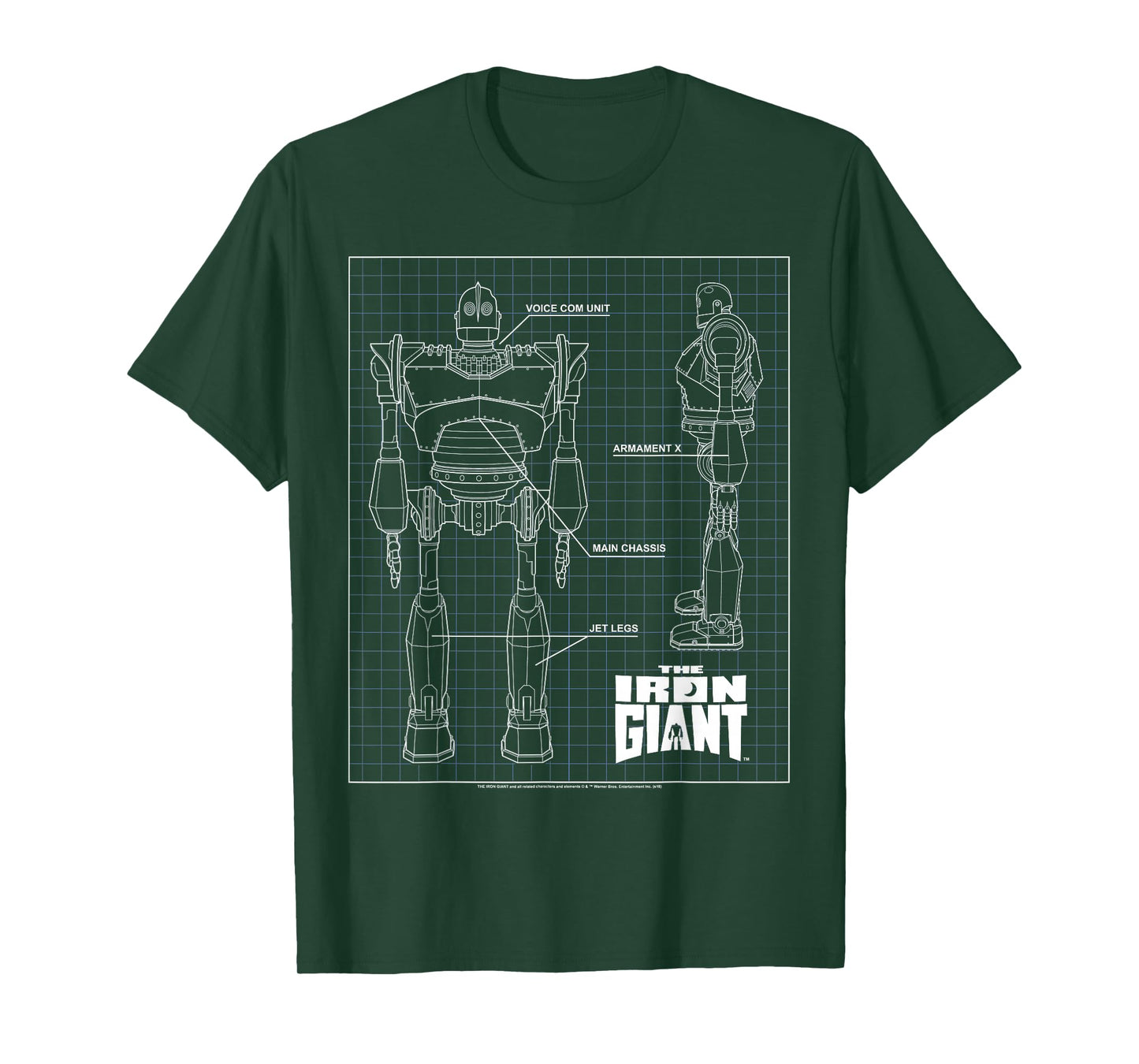 Iron Giant Schematic T Shirt T-Shirt