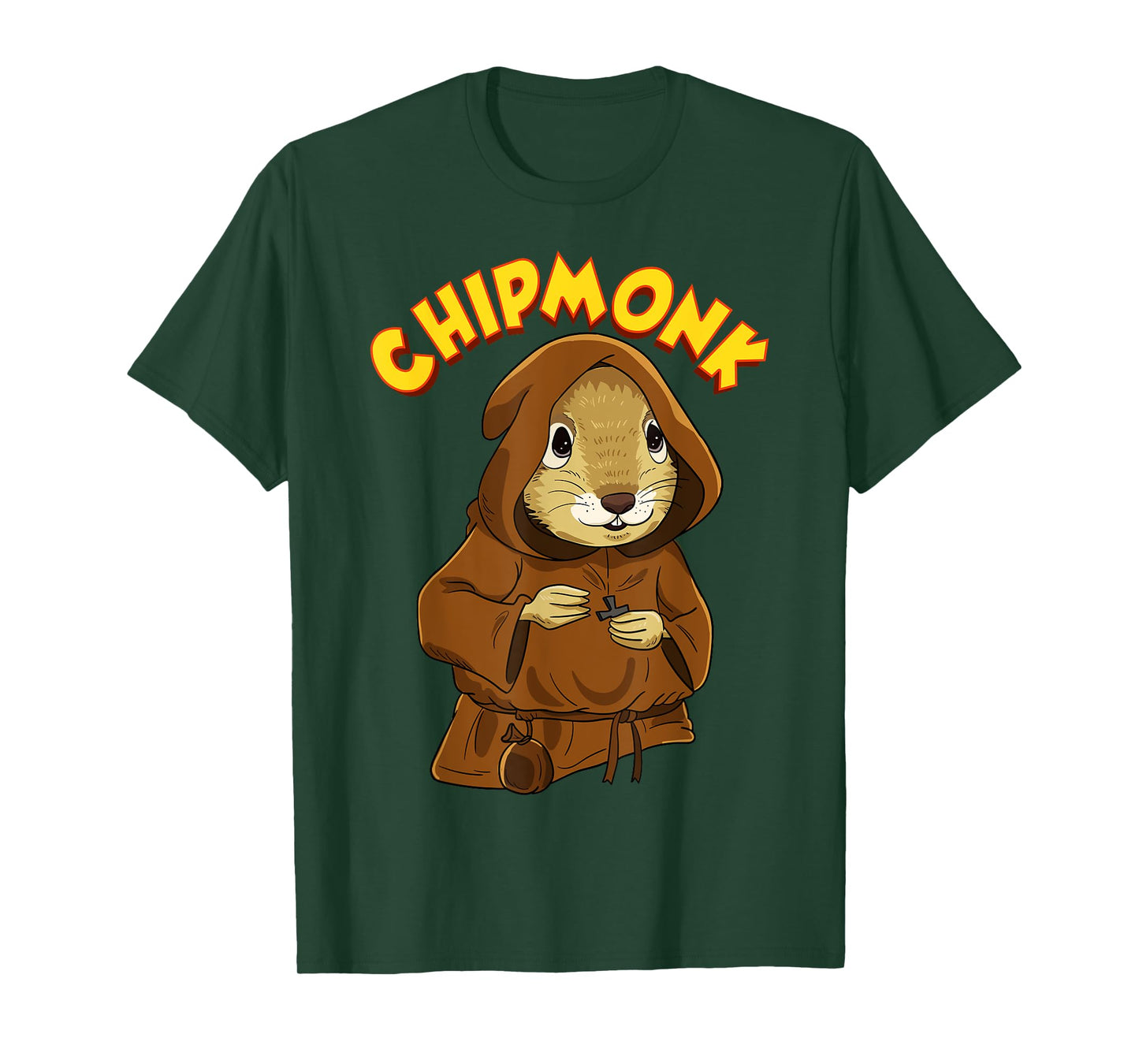Chipmunk Pun Hilarious Chipmunk Monk T-Shirt