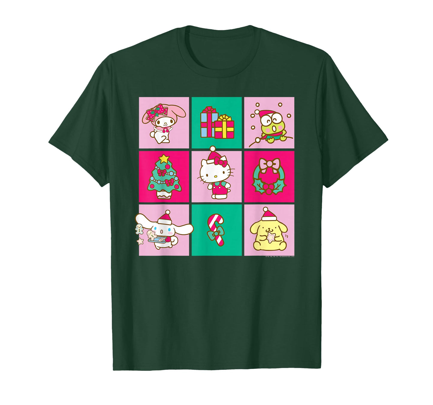 Hello Sanrio Friends Christmas Time Tee Shirt T-Shirt