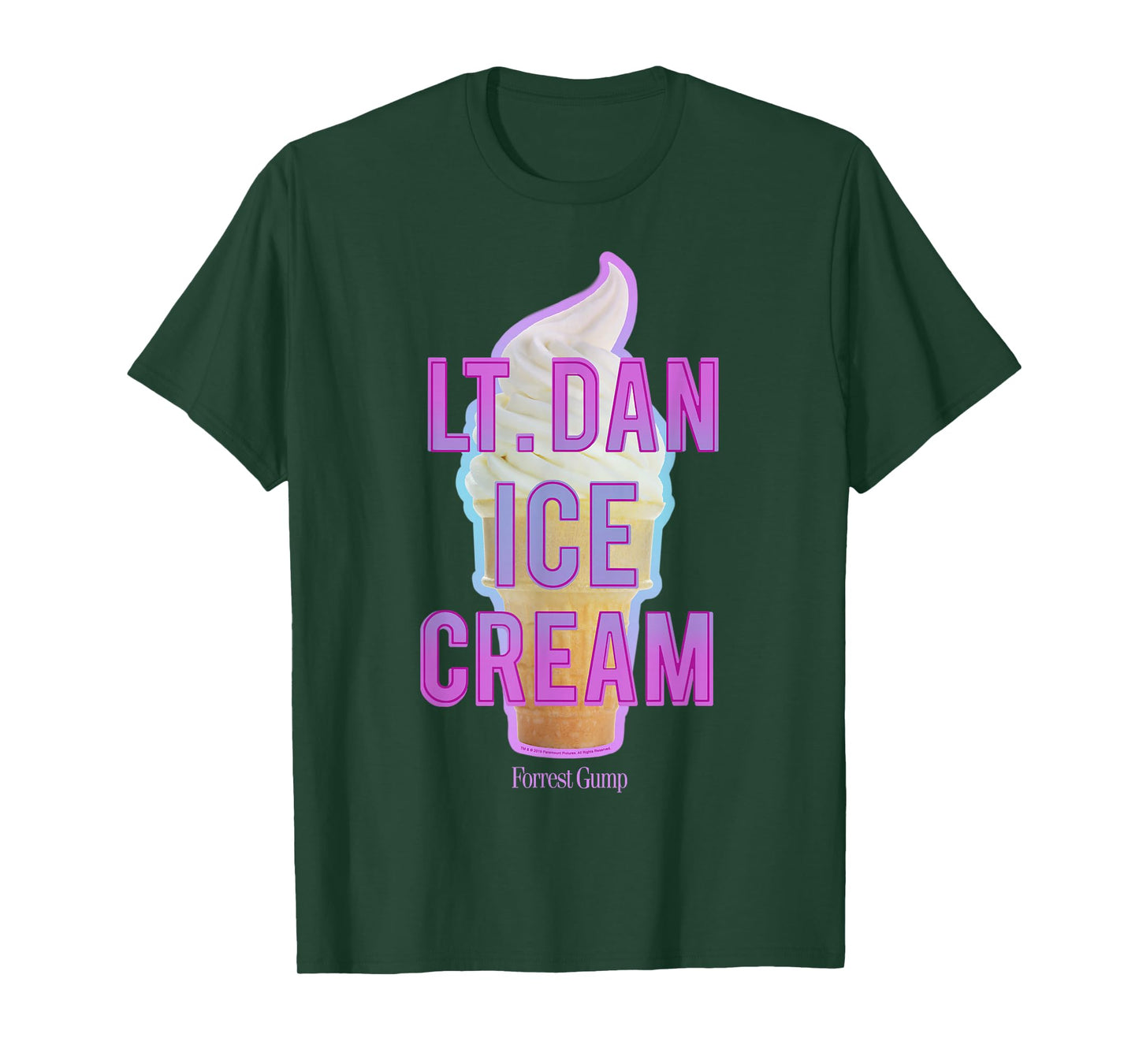 Forrest Gump Lt. Dan Ice Cream Logo T-Shirt