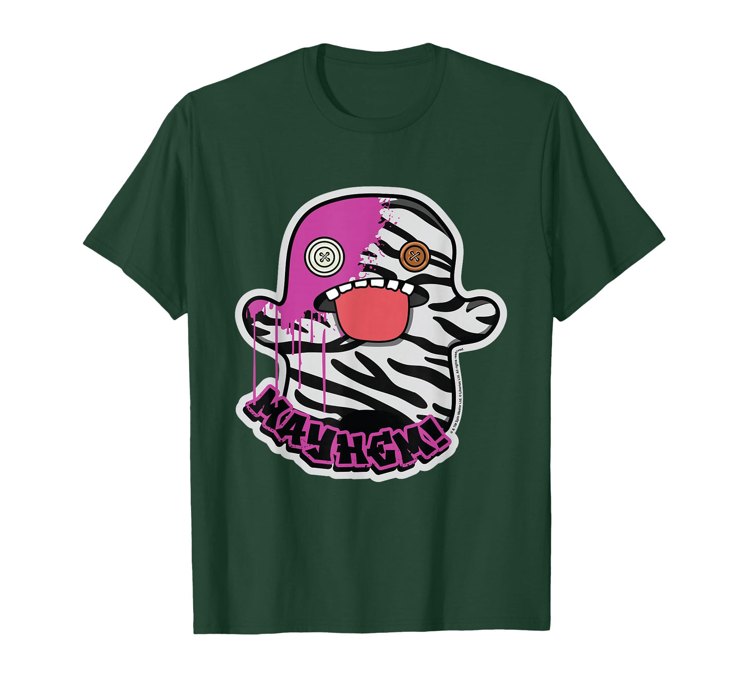 Fuggler Mayhem Oogah Boogah Zebra Paint Splat T-Shirt