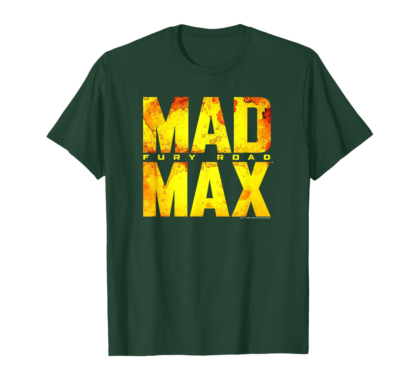 WB100 Mad Max Fury Road Bold Gold Stack Movie Logo T-Shirt