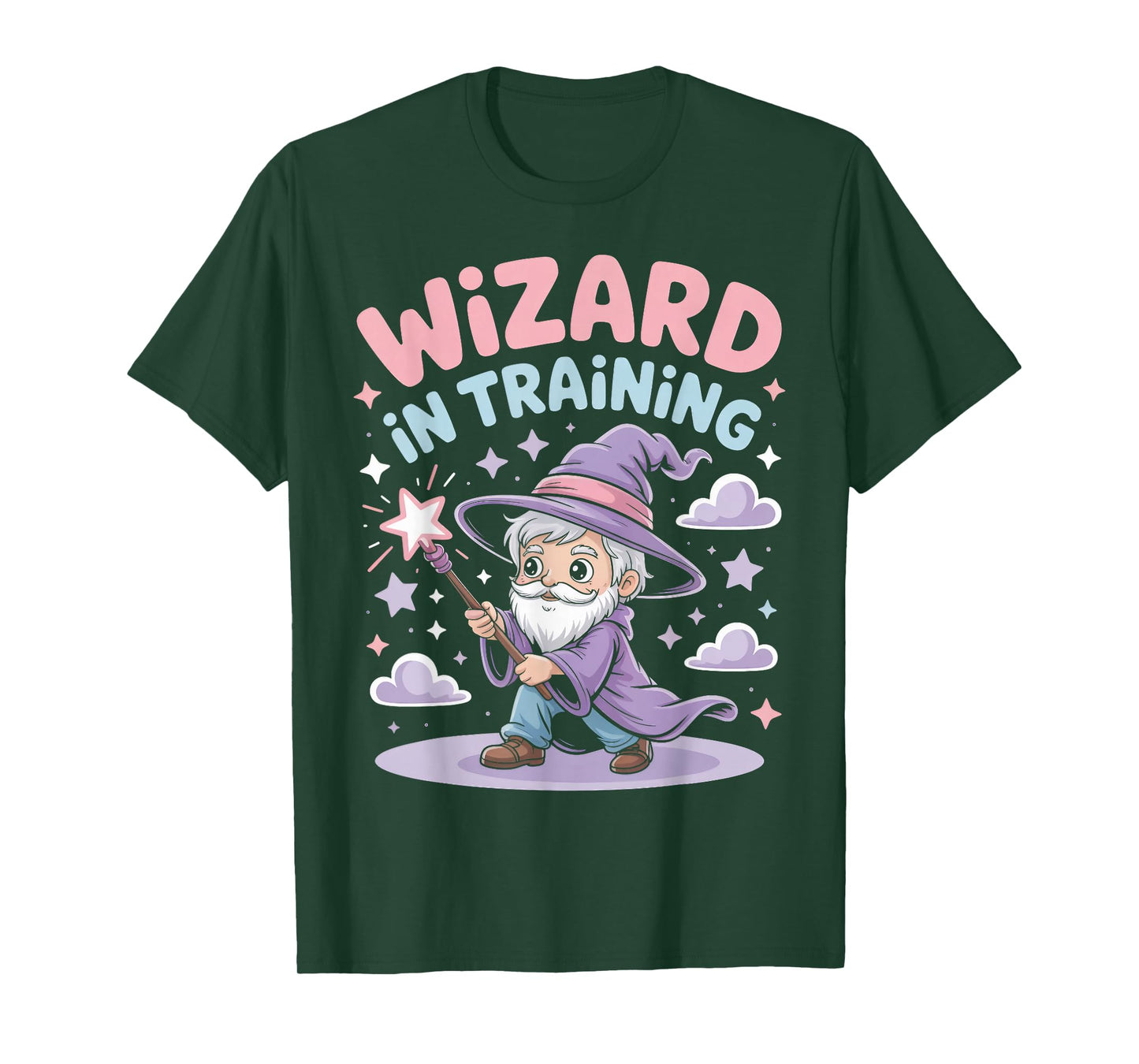 Wizard in Training Cute Apprentice Magic Illustration T-Shirt