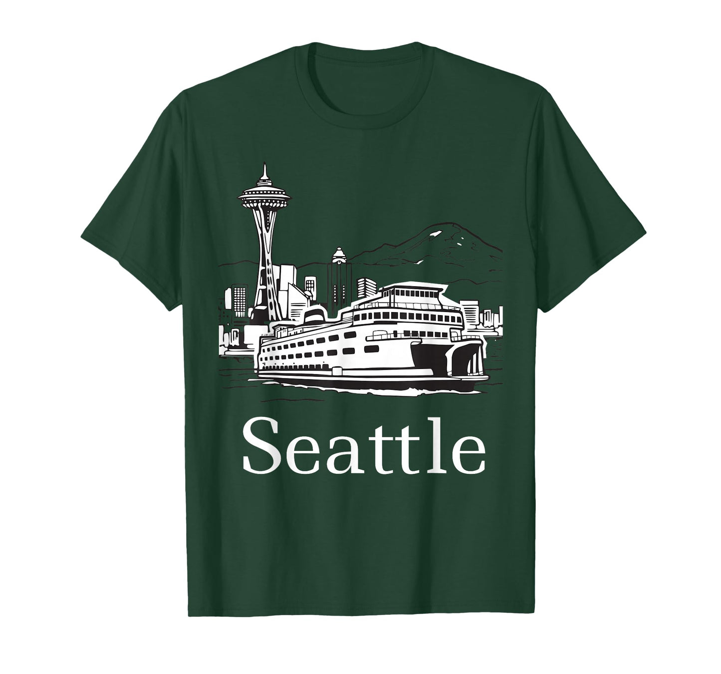 Seattle Skyline Island Ferry T-Shirt
