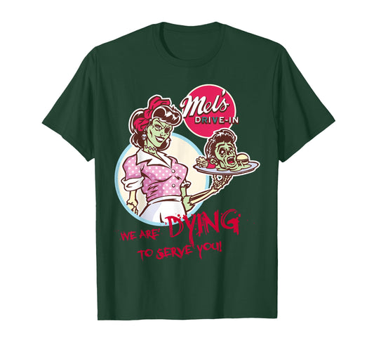 Halloween Horror Nights Mel’s Zombie Diner Front & Back T-Shirt