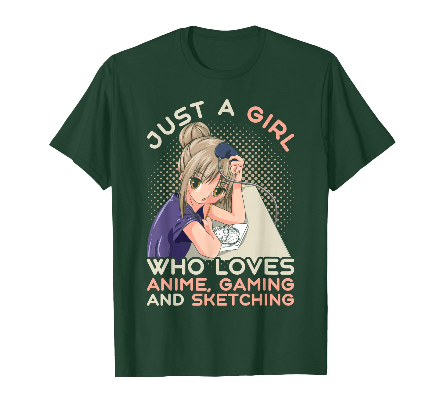 Video game Gaming Manga Drawing Anime Gamer Girls T-Shirt