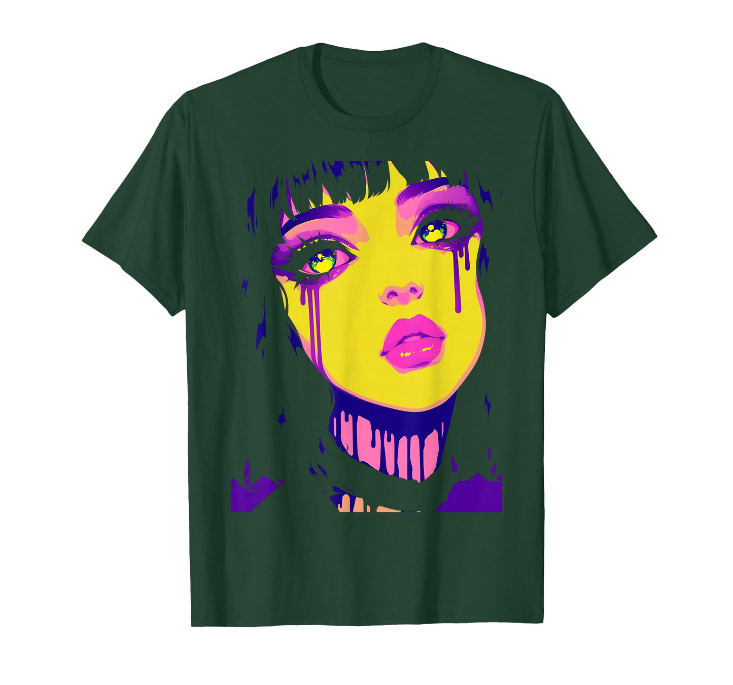 Cybergoth Cybercore Grunge Punk Goth Girl Alt Anime Manga T-Shirt