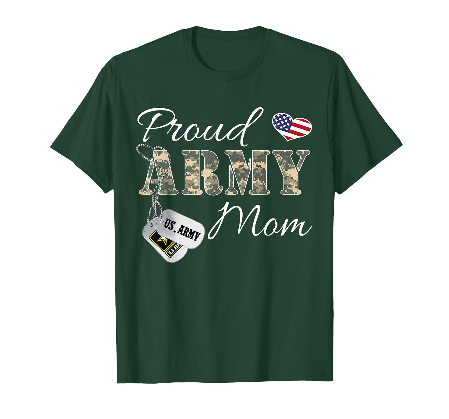Proud Army Mom Army Graduation Gift Military Mom T-Shirt T-Shirt