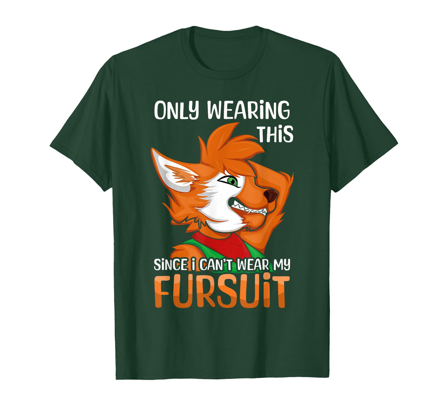 Kawaii Fox Proud Furry Tail Ear Furry Person Cosplay Fursuit T-Shirt