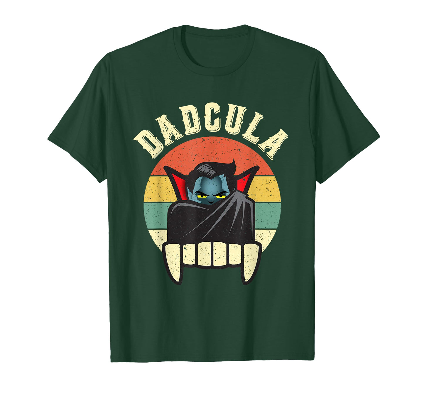 Dadcula Daddy Matching Family Halloween Dad Retro Vintage T-Shirt