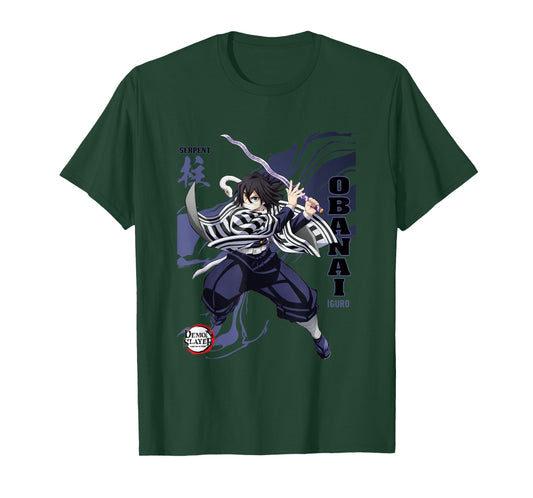 Demon Slayer: Infinty Castle Obanai Serpent Hashira Motion T-Shirt
