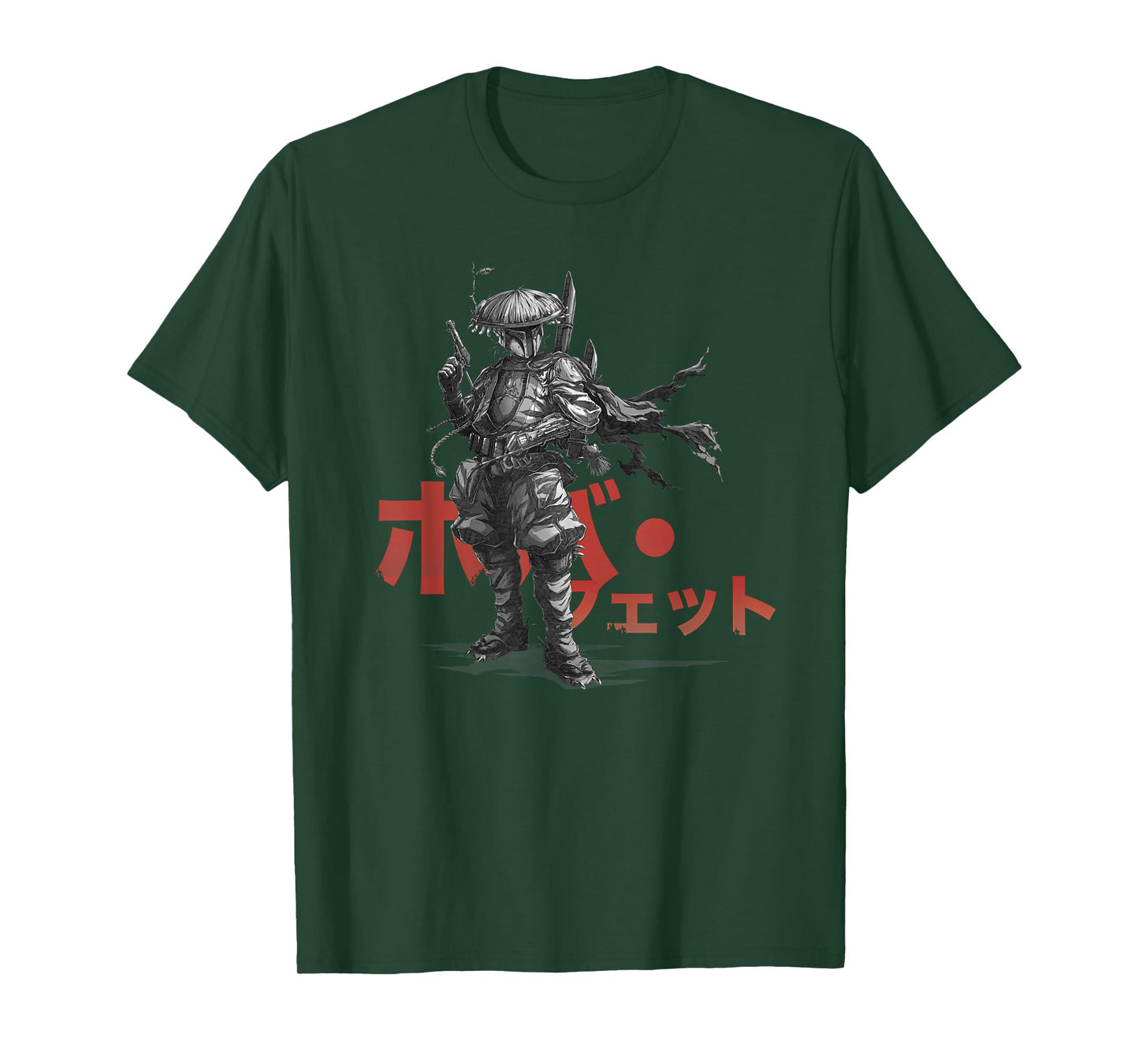 Star Wars: Visions Anime The Duel Japanese Samurai Boba Fett T-Shirt
