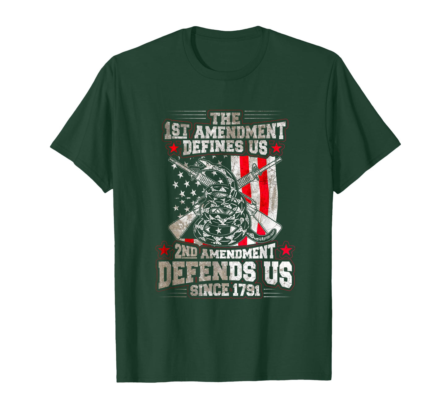 The 1st Amendment Defines us! 2nd Amendment Defend us! T-Shirt