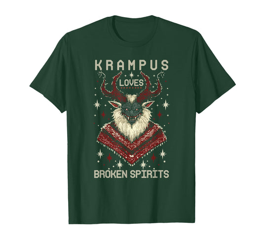 Krampusnacht Christmas Monster Krampus Lover Festive Horror T-Shirt
