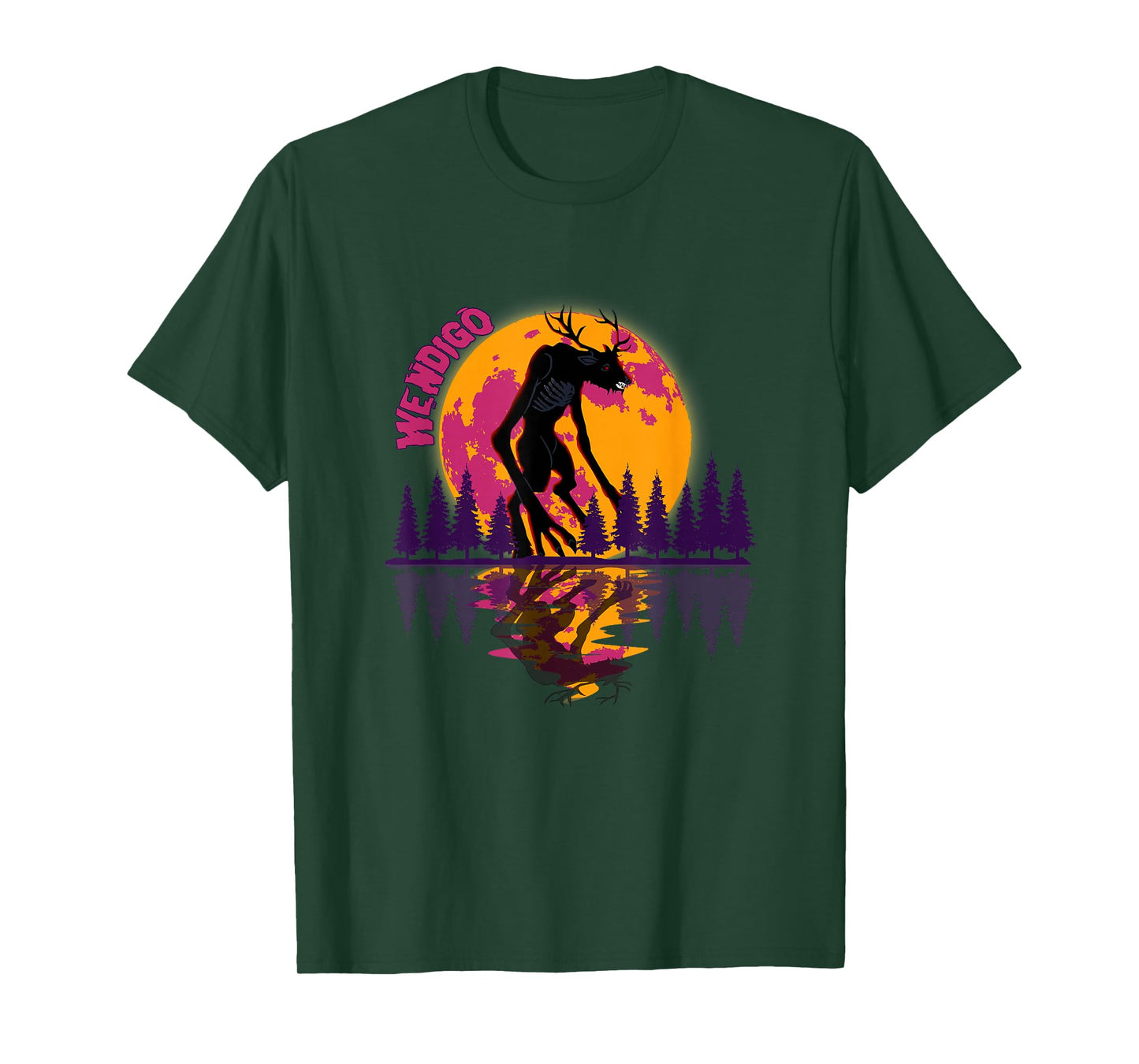 Cryptid Full Moon and Wendigo T-Shirt