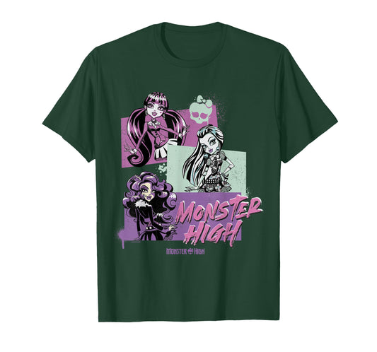 Monster High Alumni - Draculaura Frankie Stein Clawdeen Wolf T-Shirt
