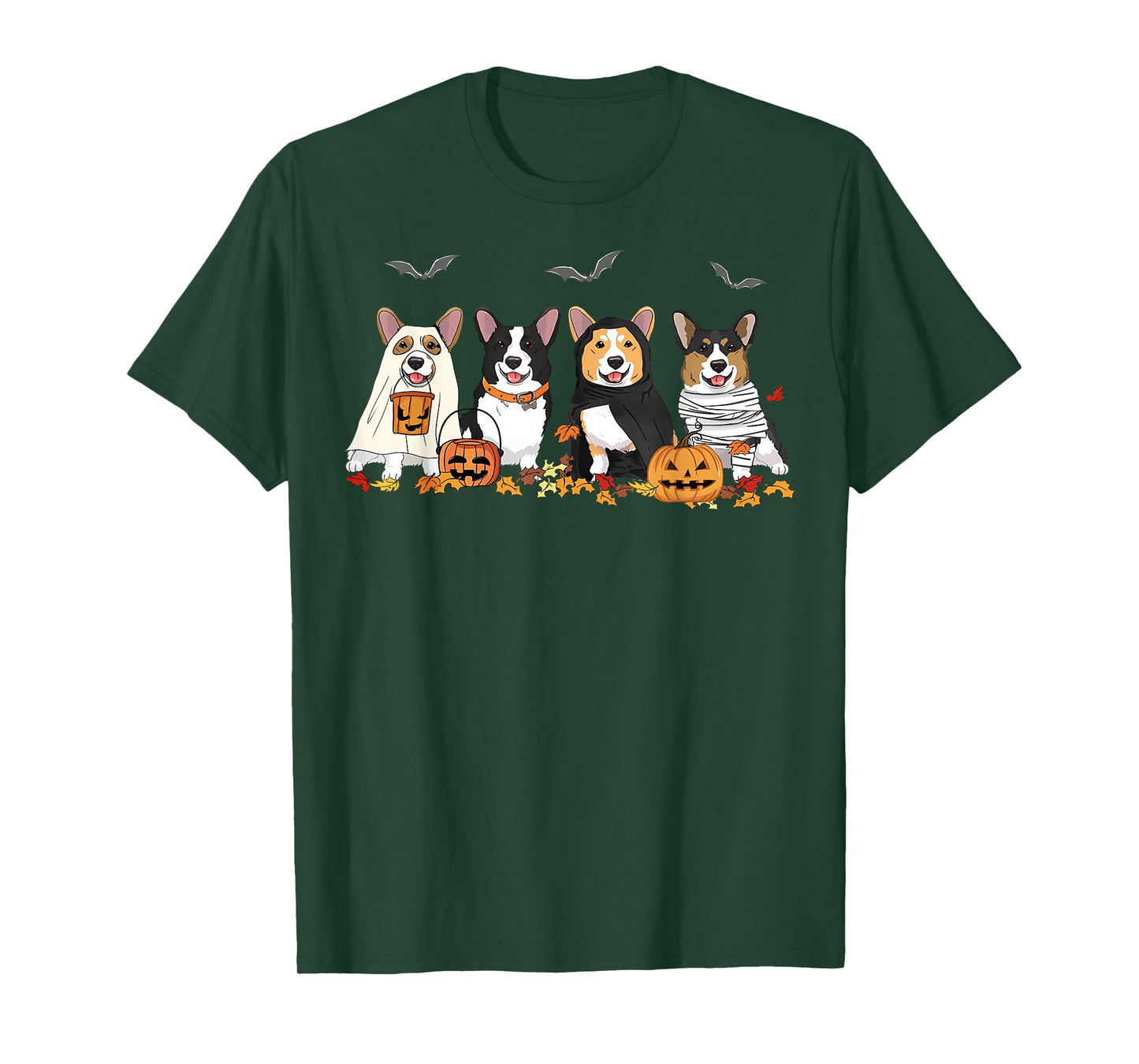 Halloween Corgi Ghost Spooky Corgi Lovers Dog Mama Papa Gift T-Shirt