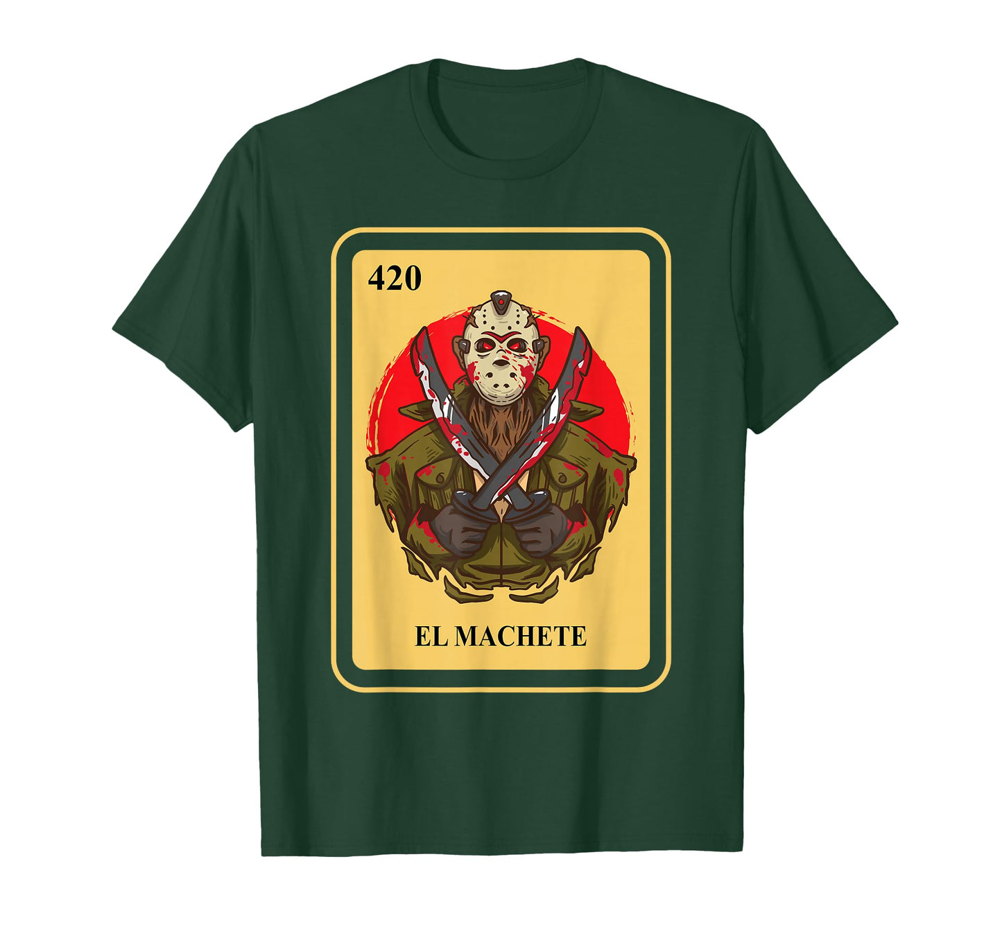 Mexican El Machete traditional Bingo Card game T-Shirt