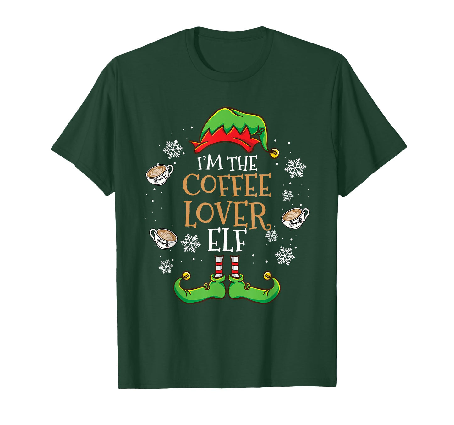Im The Coffee Lover Elf Christmas T-Shirt
