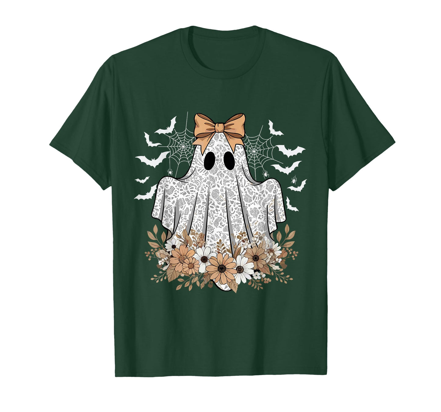 Boo in Boojee Cute Lace Ghost with Bow Halloween T-Shirt