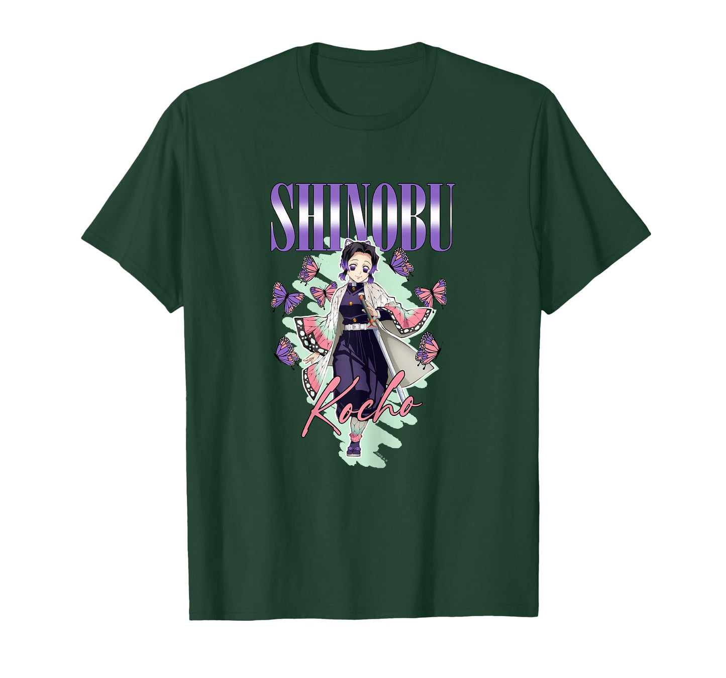 Demon Slayer: Kimetsu no Yaiba Shinobu Kocho Swift Butterfly T-Shirt