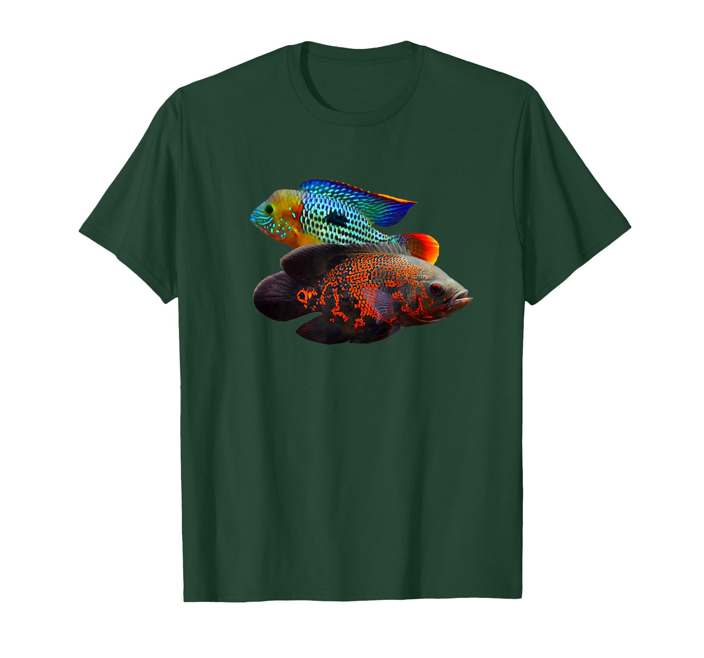 Oscar Fish Green Terror Cichlids Monster Fish Aquarium T-Shirt