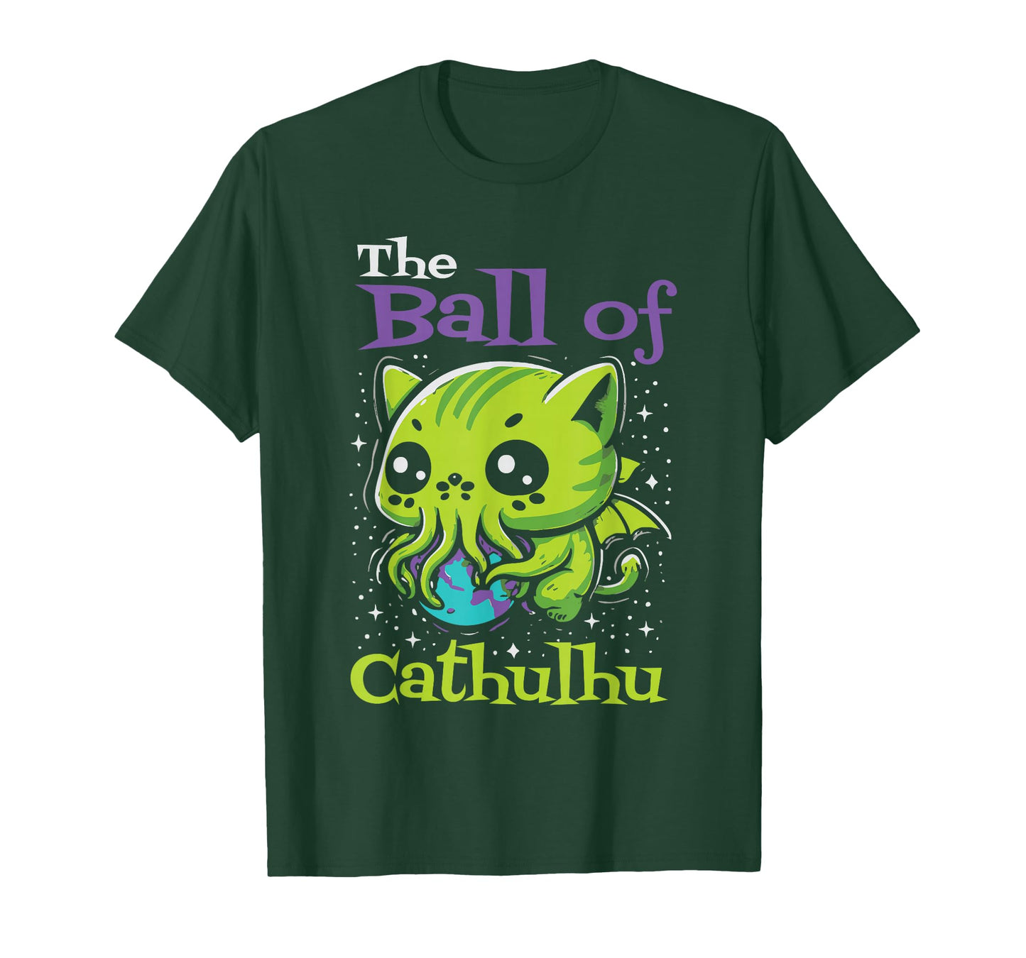 The Ball of Cathulhu Kawaii Cthulhu Lovecraft Cosmic Horror T-Shirt
