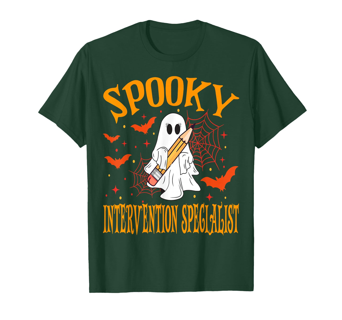 Spooky Intervention Specialist Halloween School T-Shirt