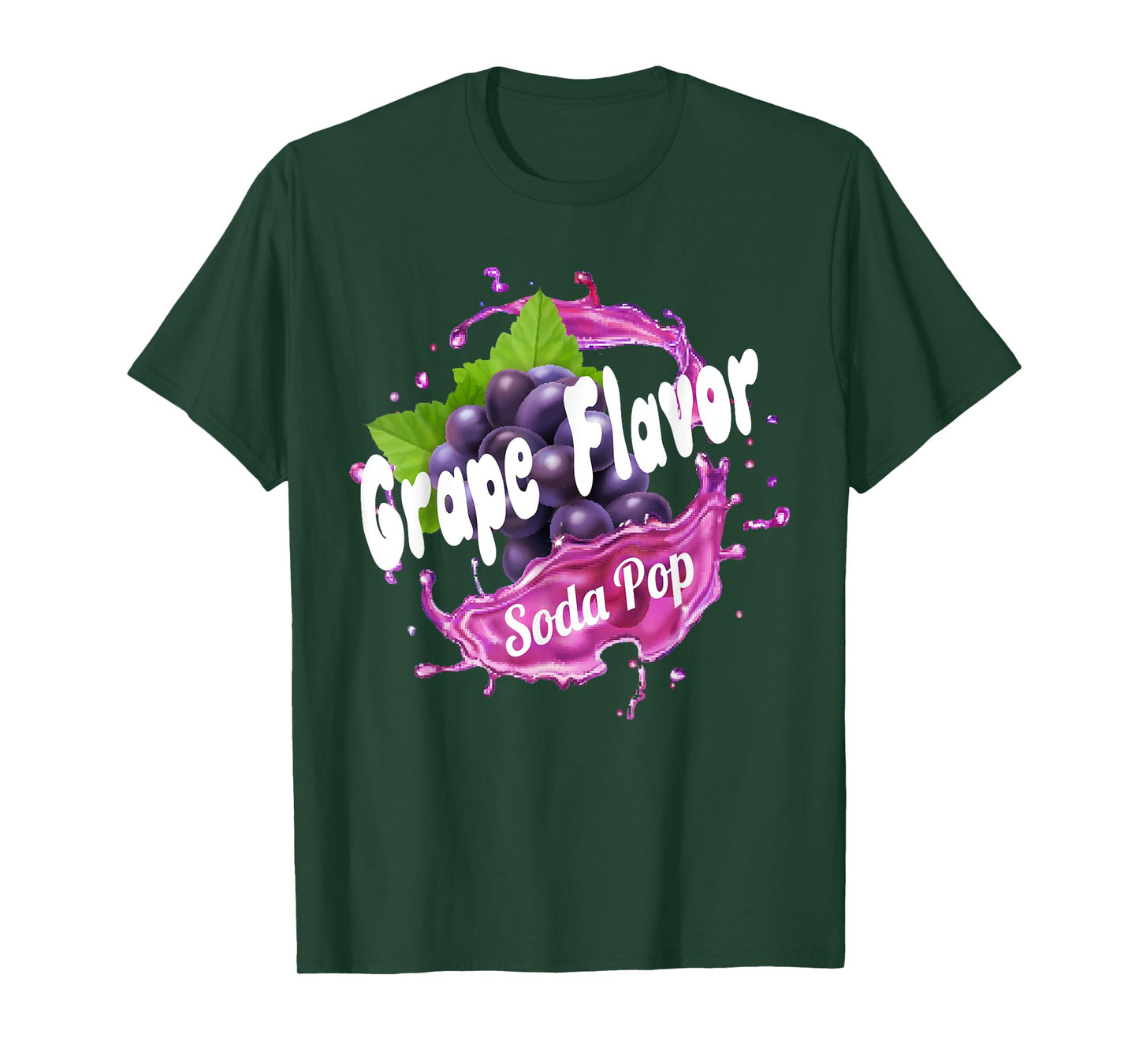 Grape Flavor Soda Pop Costume for Adults and Kids T-Shirt