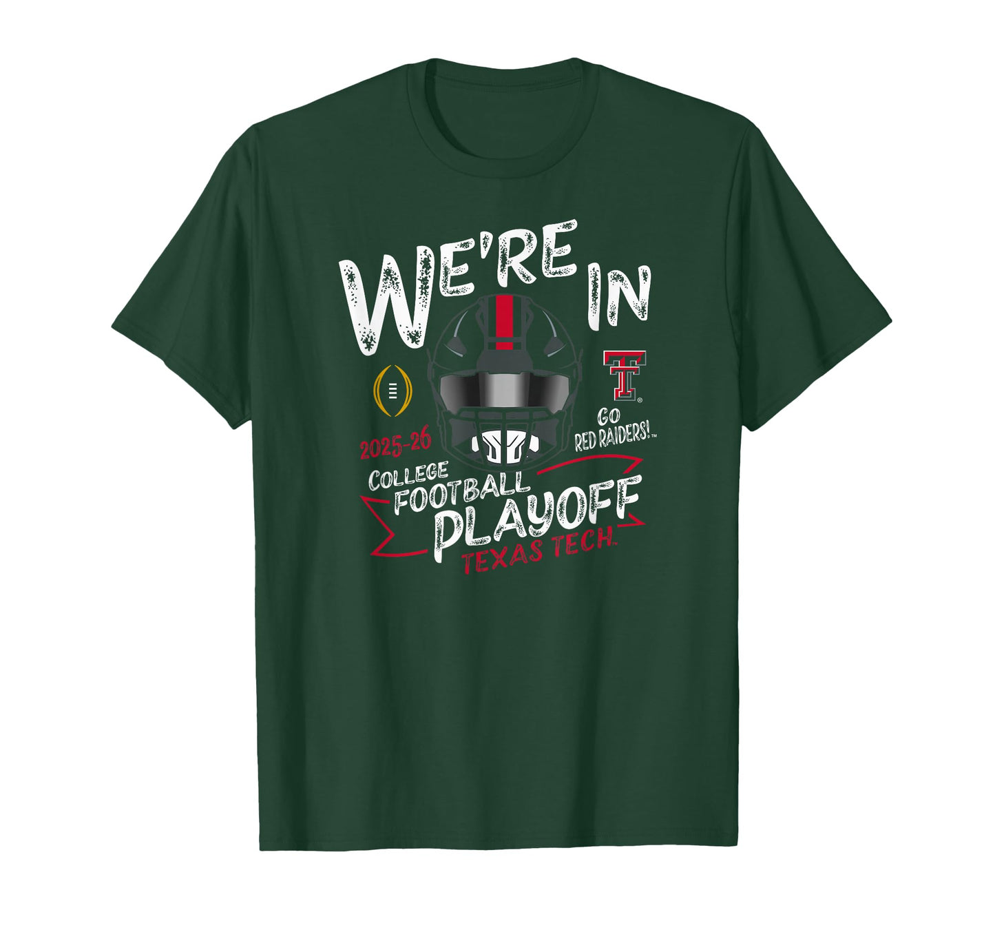 Texas Tech Red Raiders College Football Playoff 2025-26 CFP T-Shirt