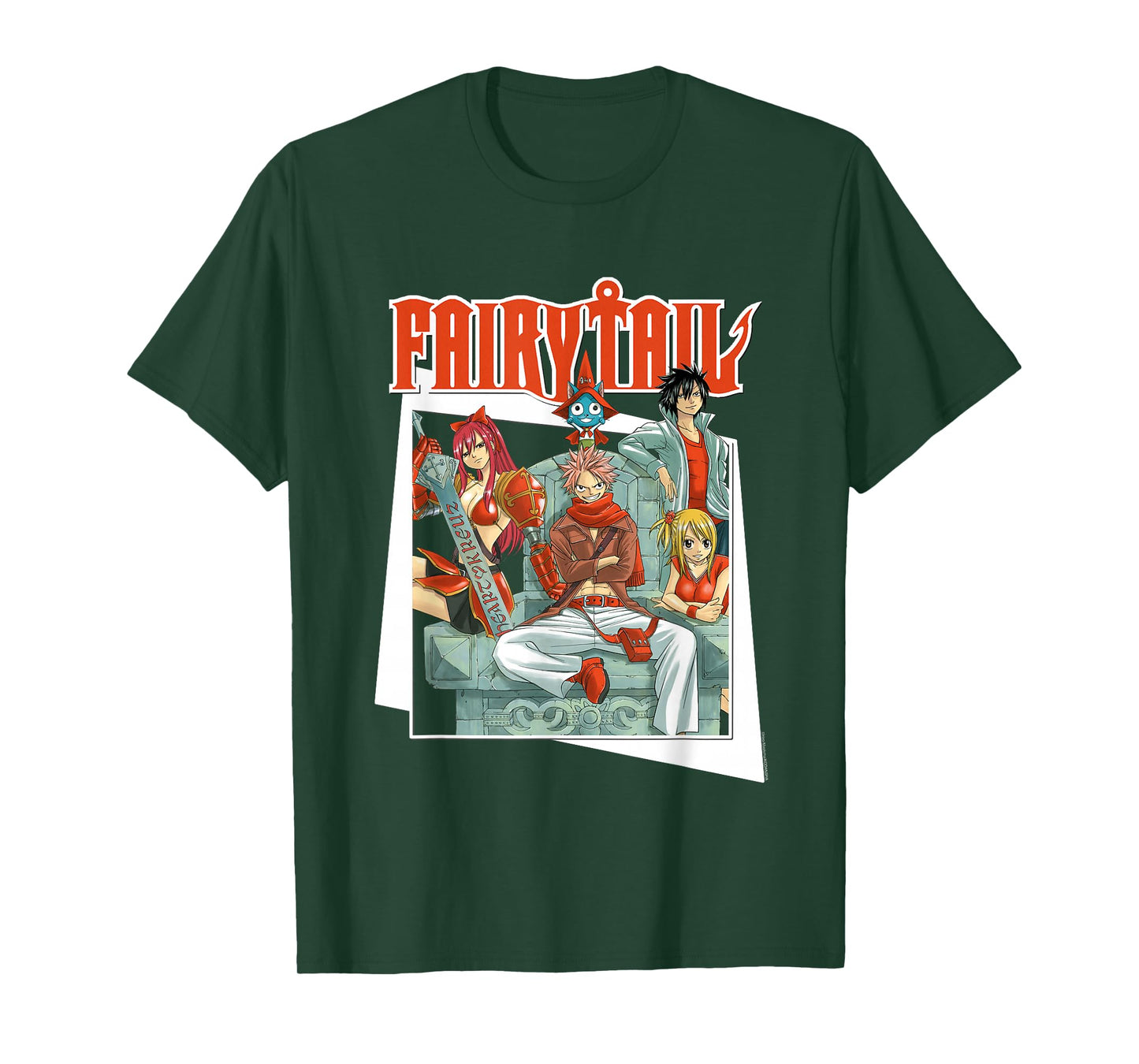 Fairy Tail Manga All Red Team Natsu T-Shirt