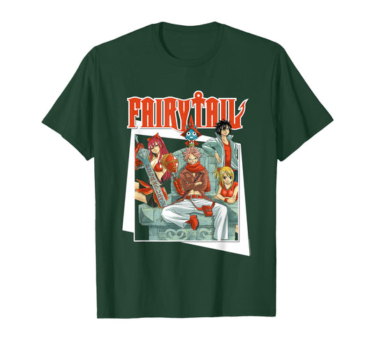 Fairy Tail Manga All Red Team Natsu T-Shirt