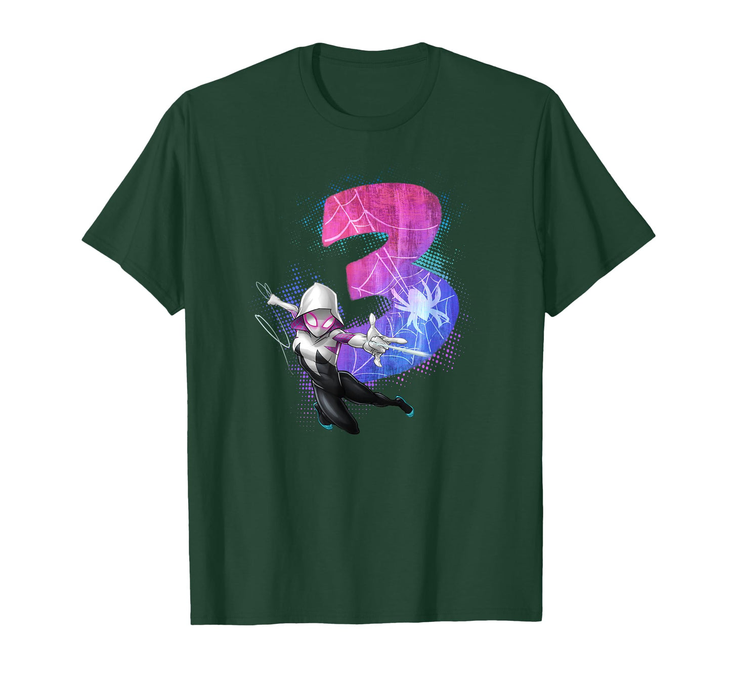 Marvel Ghost-Spider Gwen Stacy 3rd Birthday Graphic T-Shirt