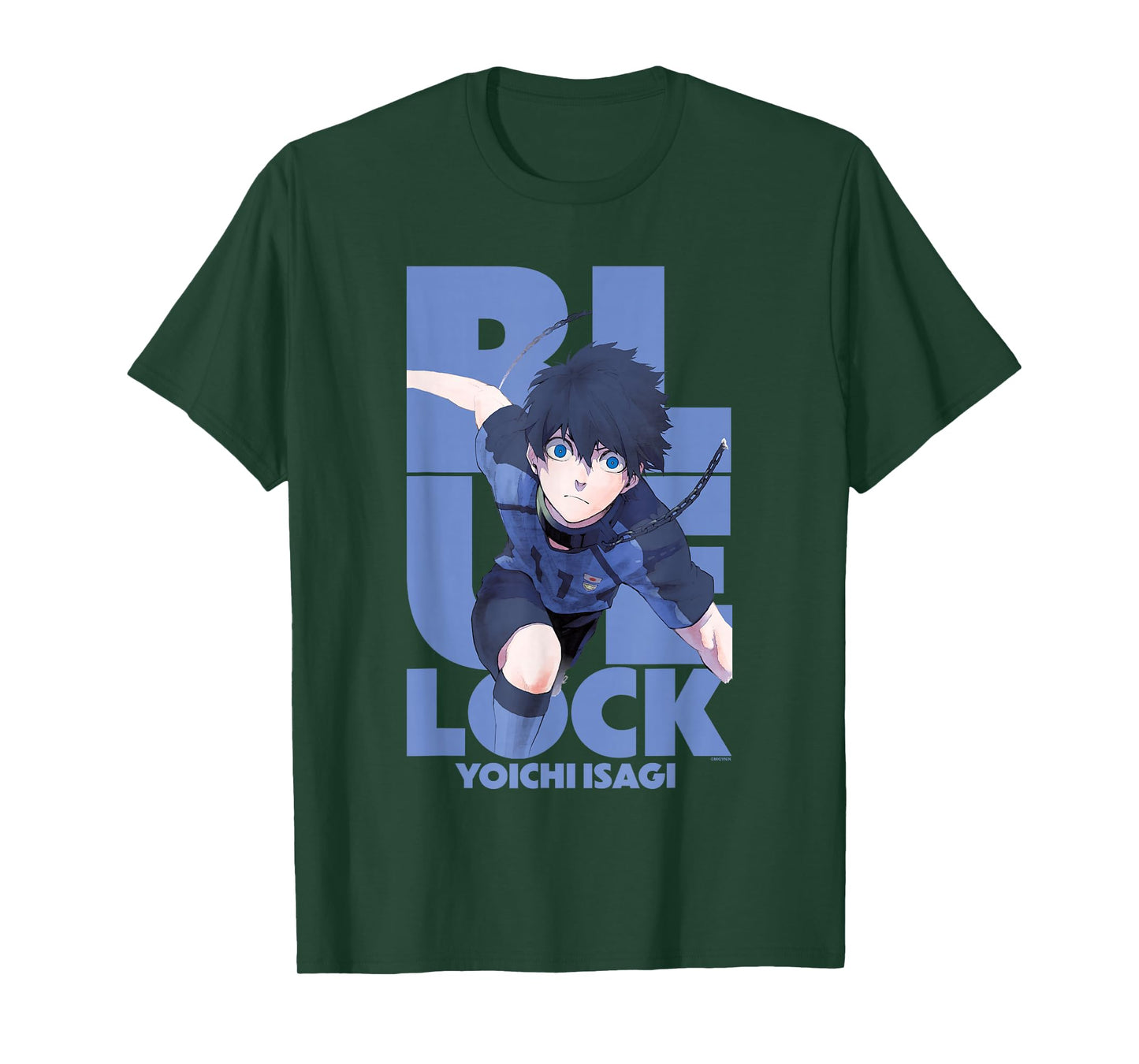 Blue Lock Yoichi Isagi Running Through Big Chest Portrait T-Shirt