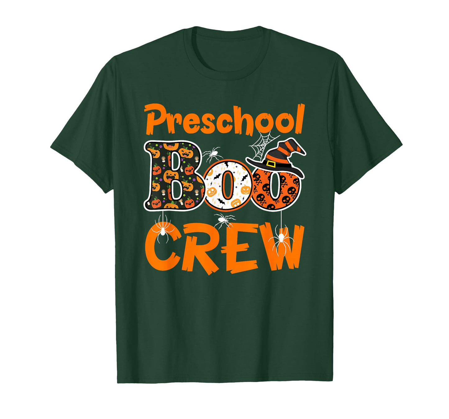 Preschool Boo Crew Halloween Gifts Teachers Students Costume T-Shirt