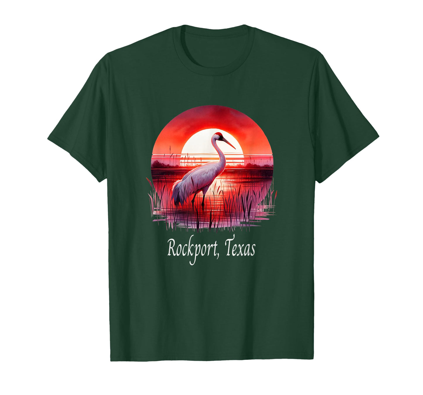 Whooping Crane Season: Rockport Texas Birding Enthusiast T-Shirt
