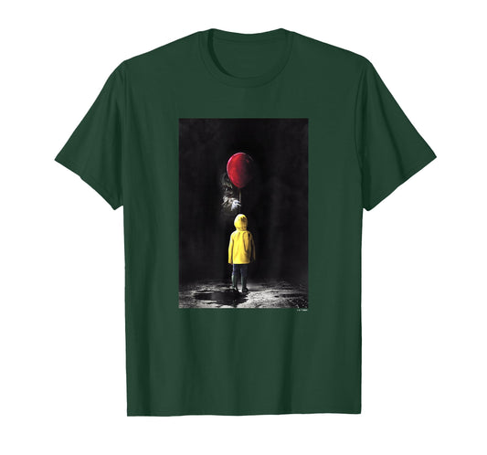 It Pennywise & Georgie Red Balloon Iconic Movie Poster T-Shirt
