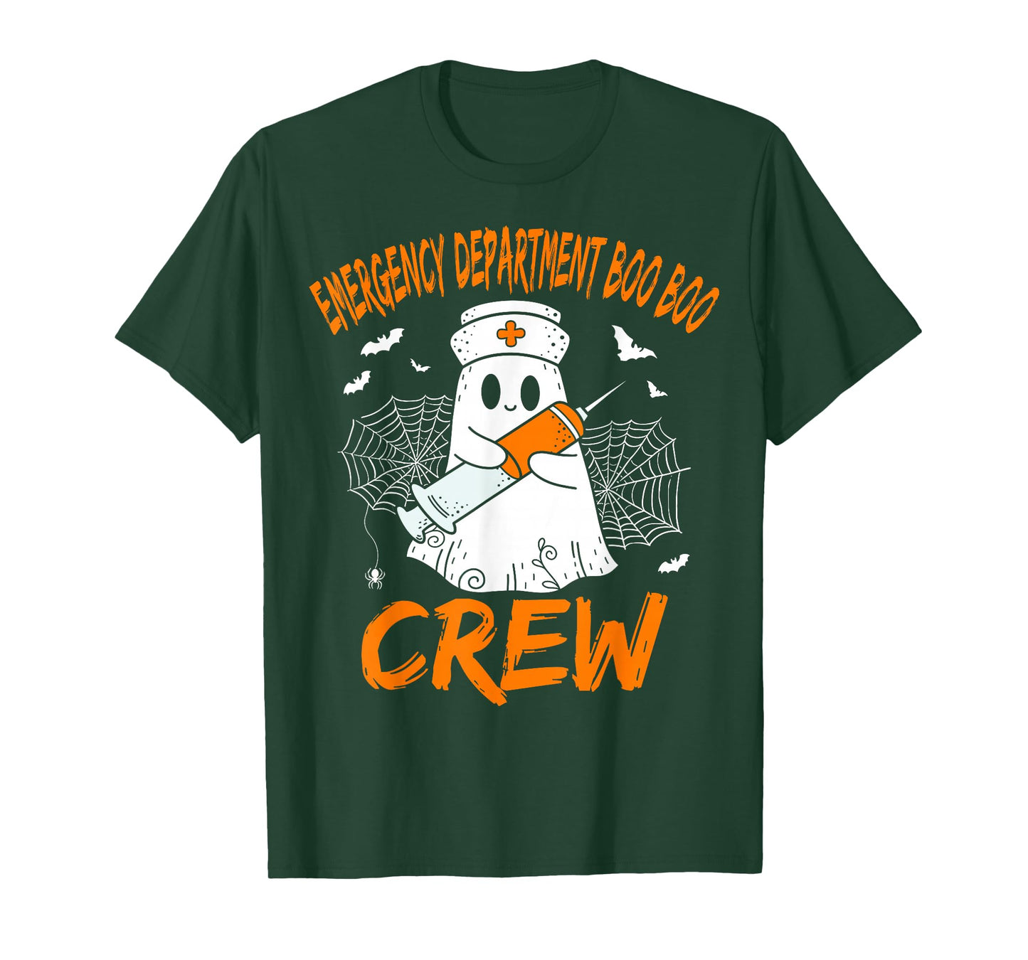 Emergency Department Boo Crew Ghost ER Nurse Halloween T-Shirt