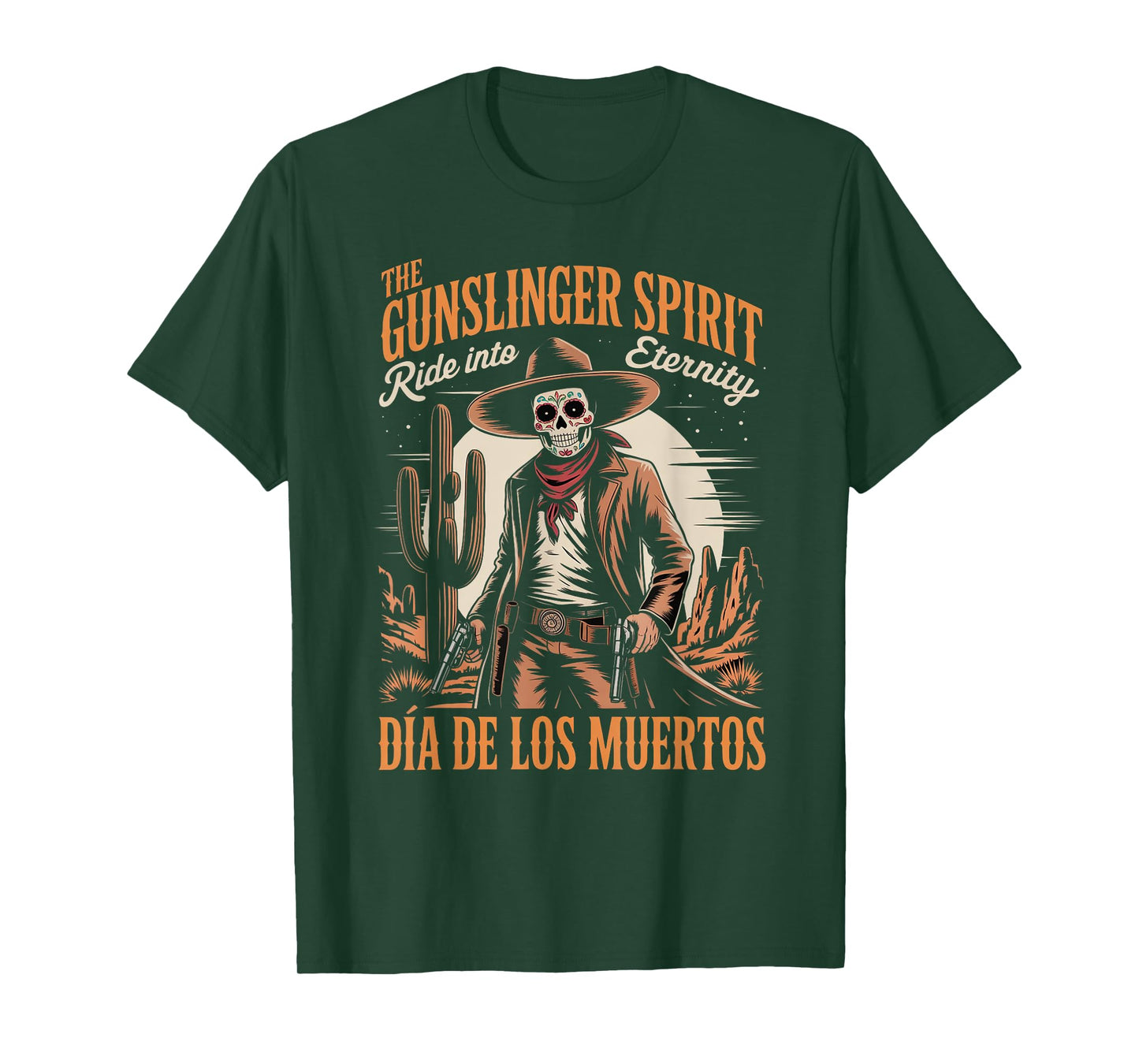 Cowboy Skeleton Día de Los Muertos T-Shirt