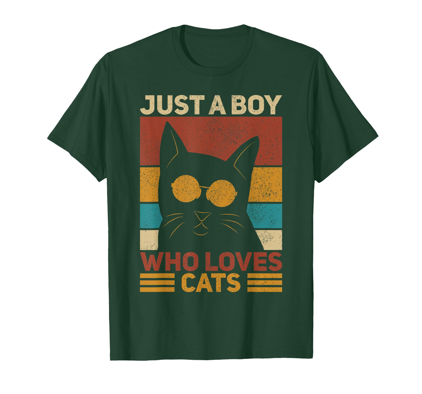 Just A Boy Themed Cat Lover T-Shirt