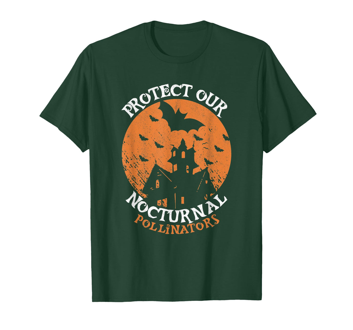 Protect Our Nocturnal Pollinators Bat Halloween Bats T-Shirt