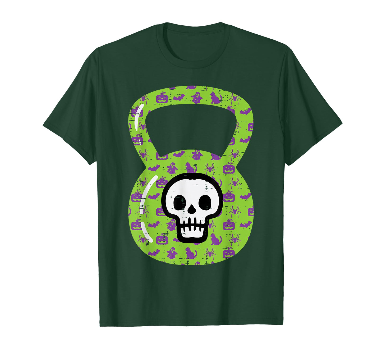 Halloween Gym Kettlebell Workout Exercise Costume Women Men T-Shirt