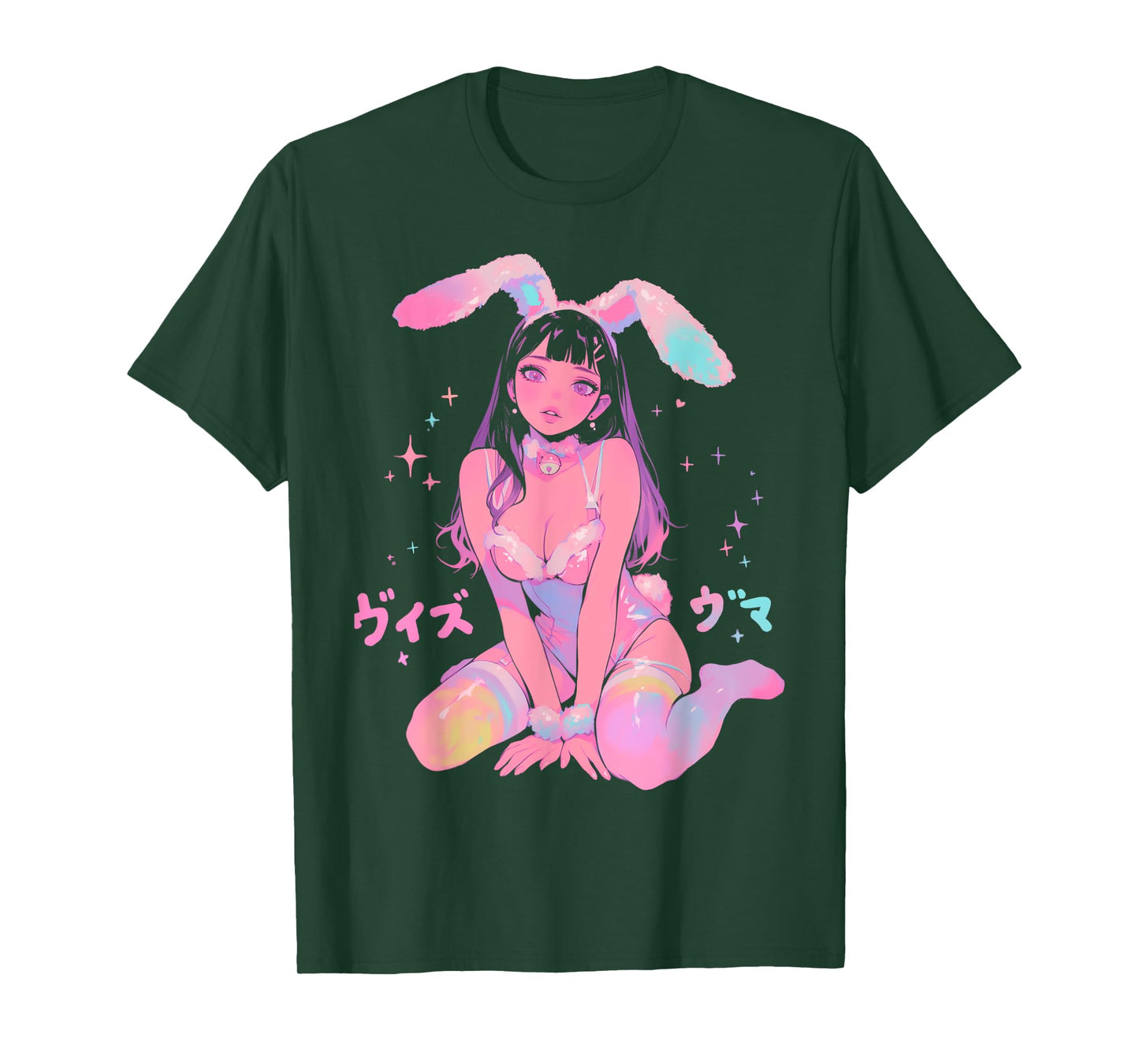 Techwear Harajuku Bunny Girl Anime Manga Waifu Cute Cool T-Shirt