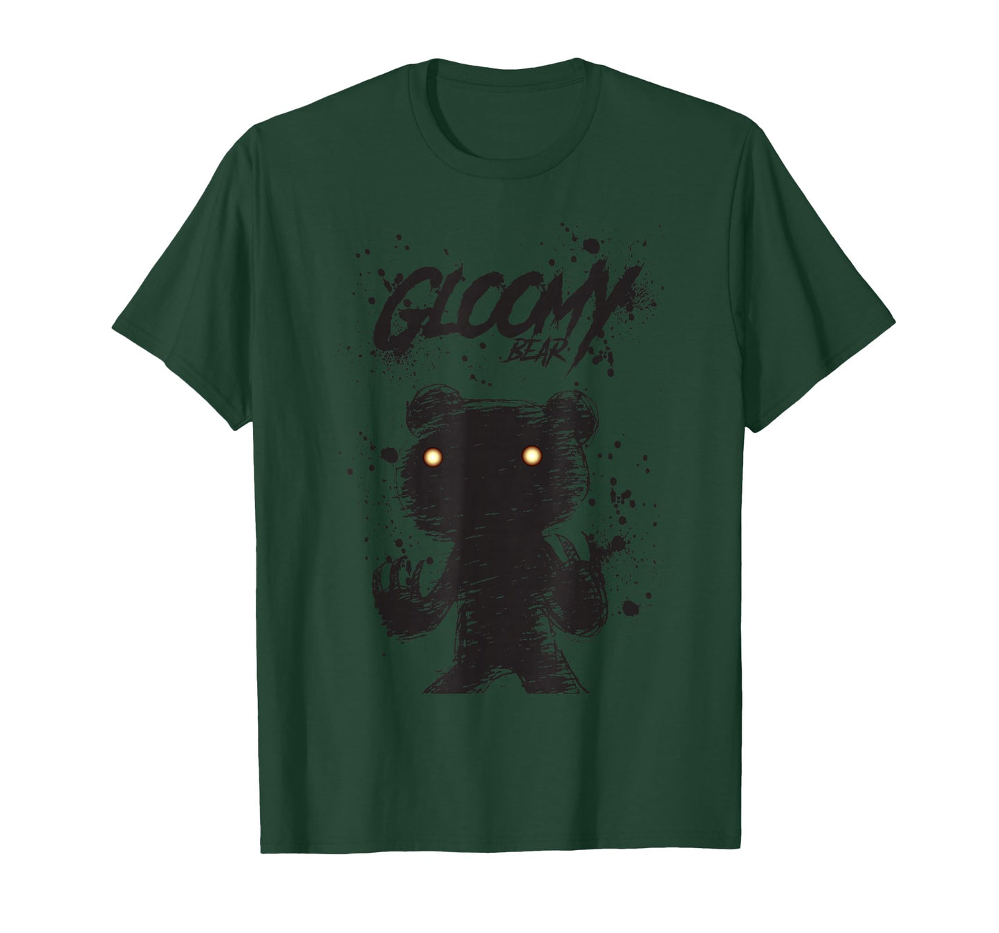 Gloomy Bear Naughty Grizzly Black Shadow Abstraction Anime T-Shirt