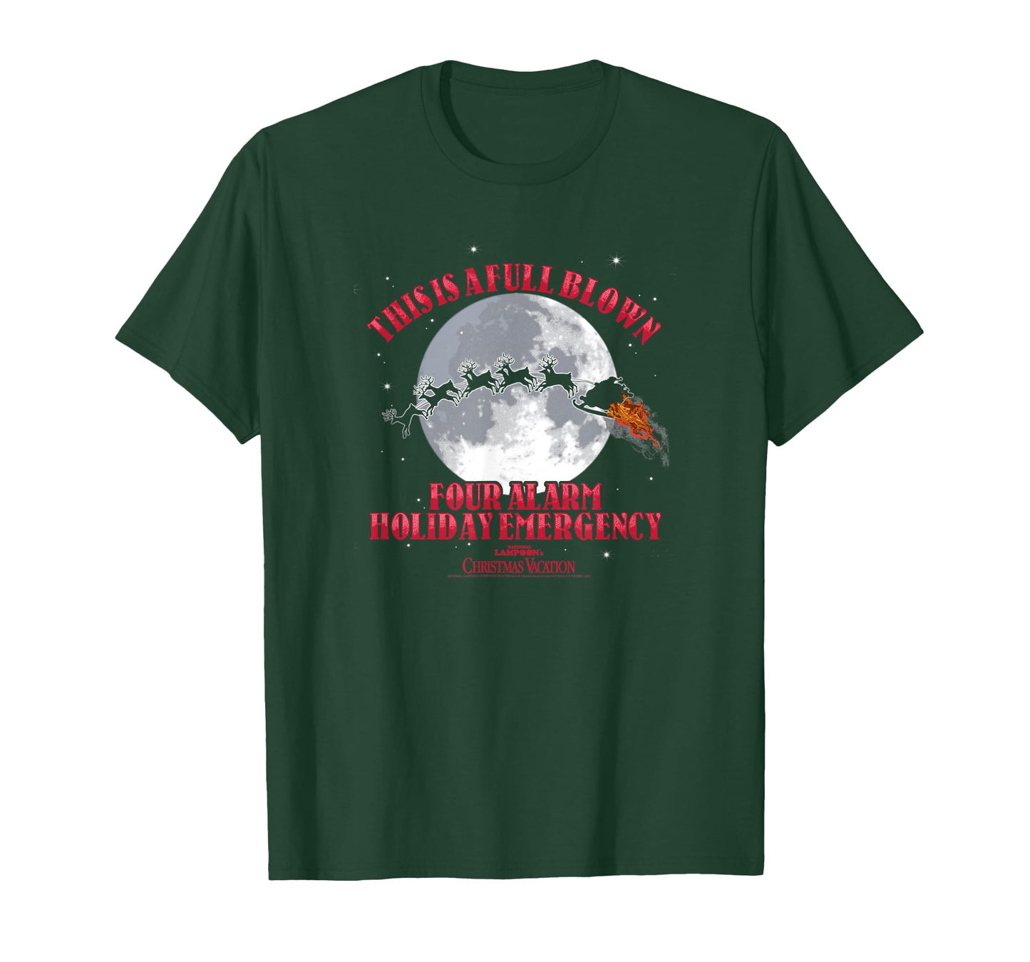 National Lampoon's Christmas Vacation 4 Alarm Santa Slay T-Shirt