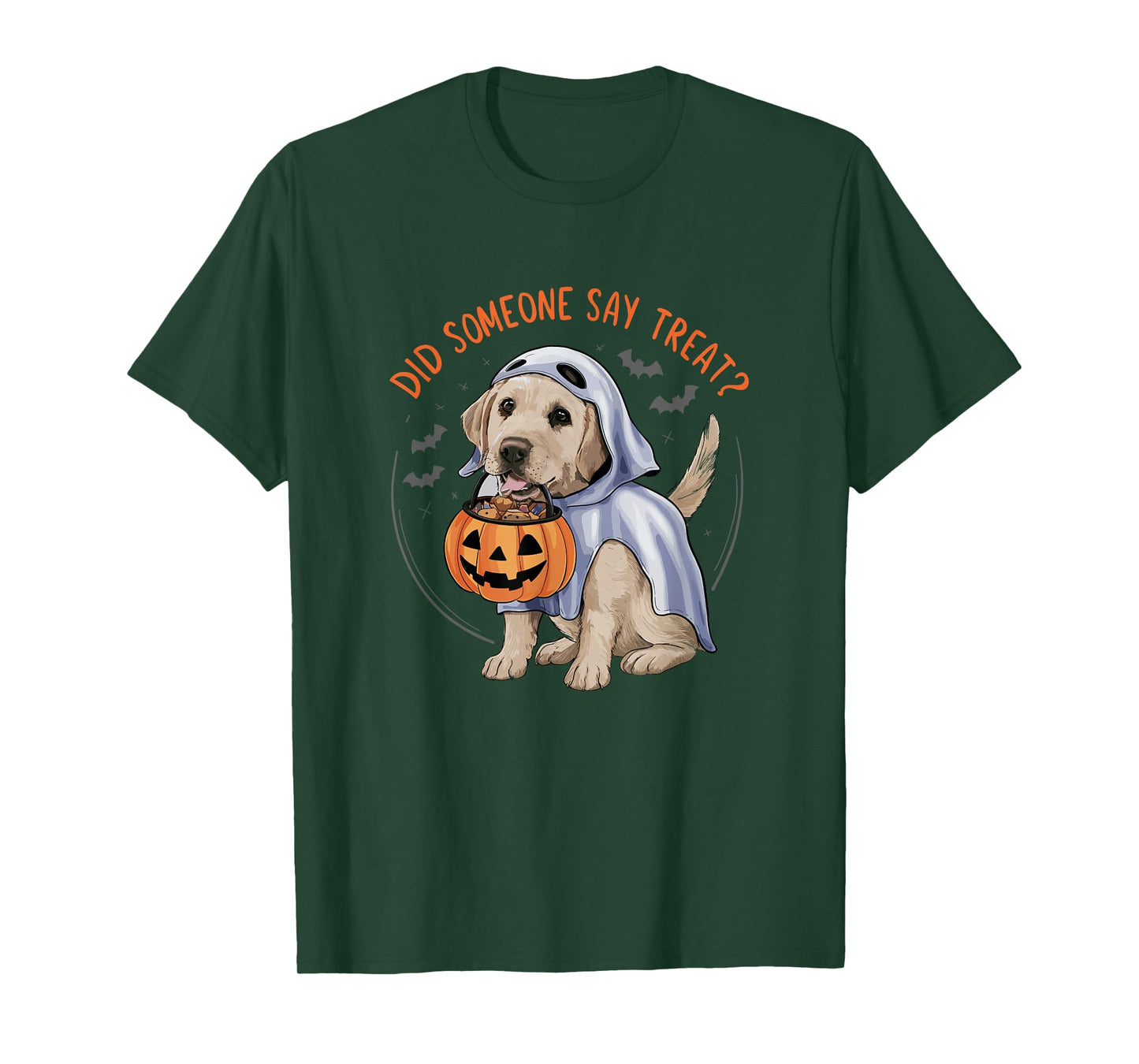 Ghost Labrador Puppy Treats Halloween Labrador Dog T-Shirt