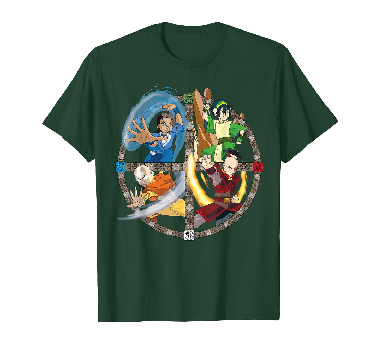 Avatar: The Last Airbender All Characters T-Shirt Small
