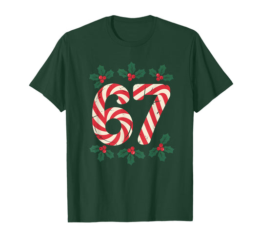 67 Number Christmas Six Seven Meme T-Shirt