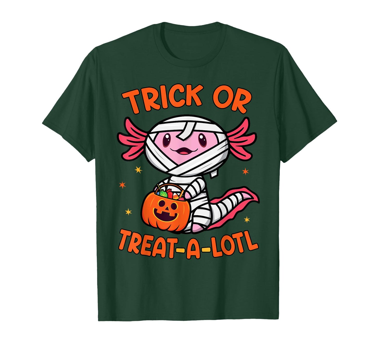 Trick or Treat A Lotl Axolotl Halloween Costume Toddler Kids T-Shirt