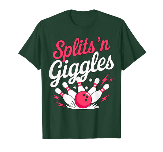 Splits ’n Giggles Funny Bowling Team T-Shirt